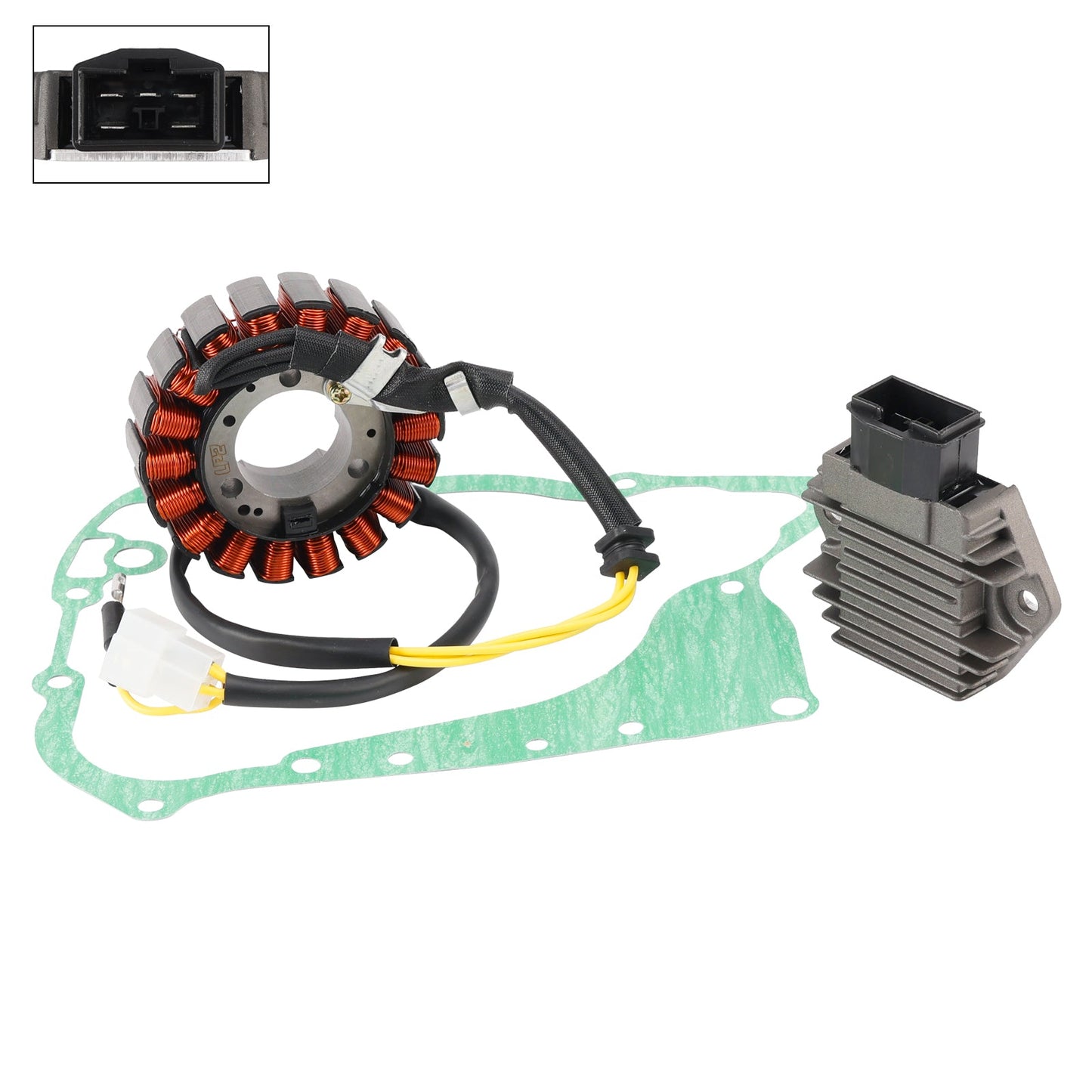 Peugeot SV250 2001-2002 Magneto Coil Stator + Voltage Regulator + Gasket Assy