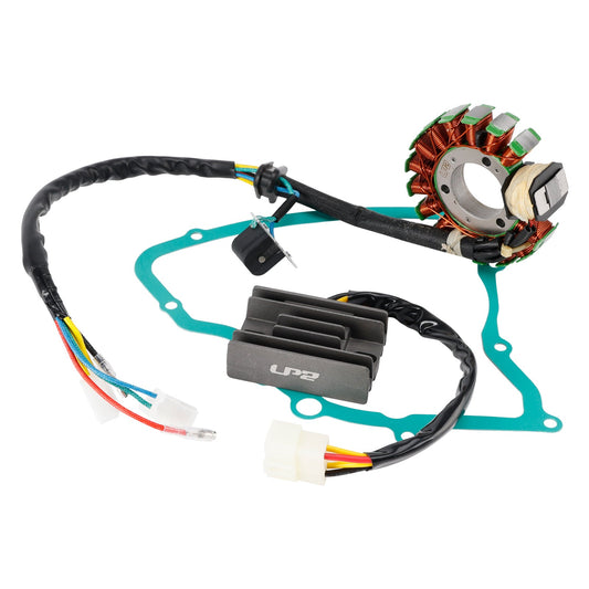 Suzuki LT160E QuadRunner 160 1989-1992 Magneto Coil Stator + Voltage Regulator + Gasket Assy