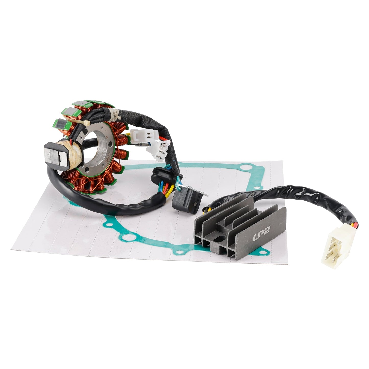 Suzuki LT160E QuadRunner 160 1989-1992 Magneto Coil Stator + Voltage Regulator + Gasket Assy