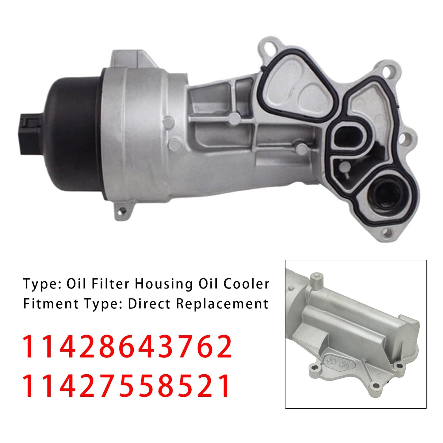 Mini Cooper R55 R56 One  Oil Cooler Filter Housing 11428643762 11427558521