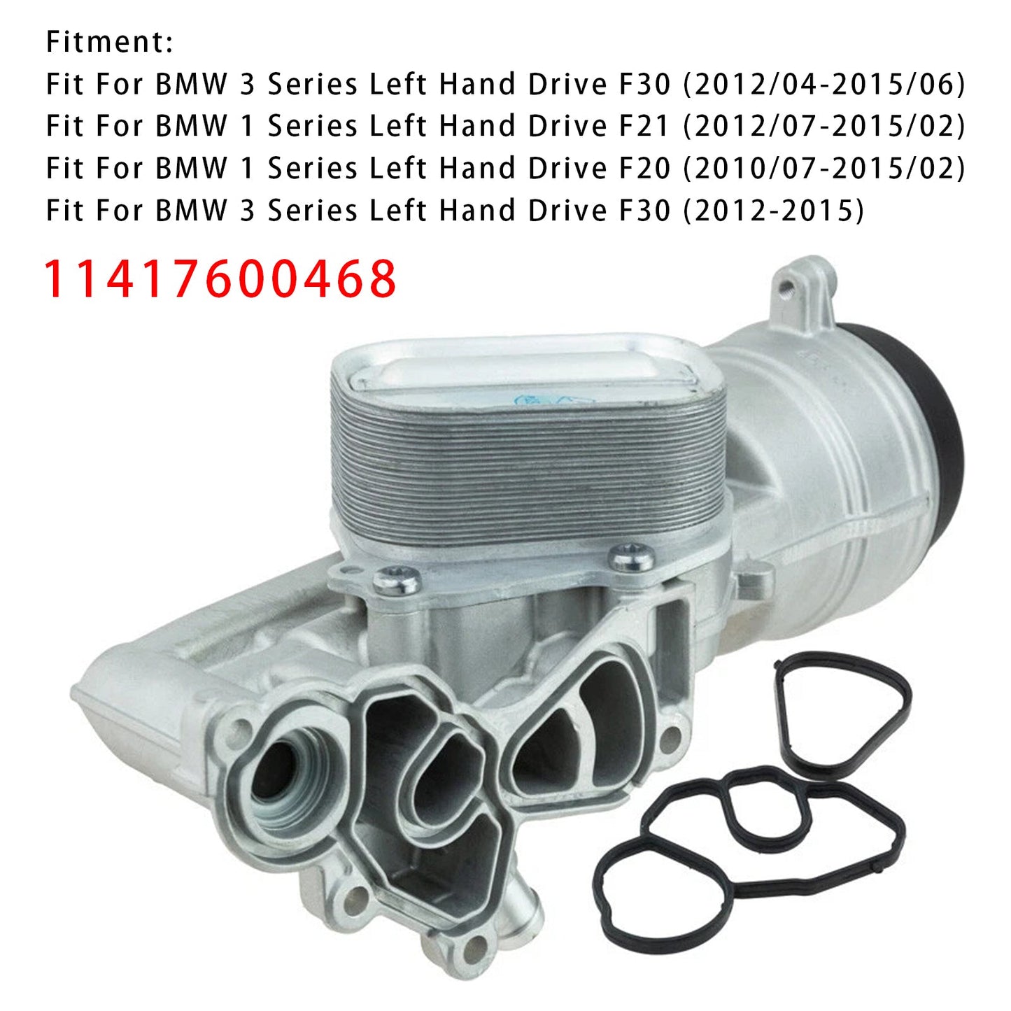 BMW F20 F21 F30 11417600468 Engine Oil Cooler Filter Housing
