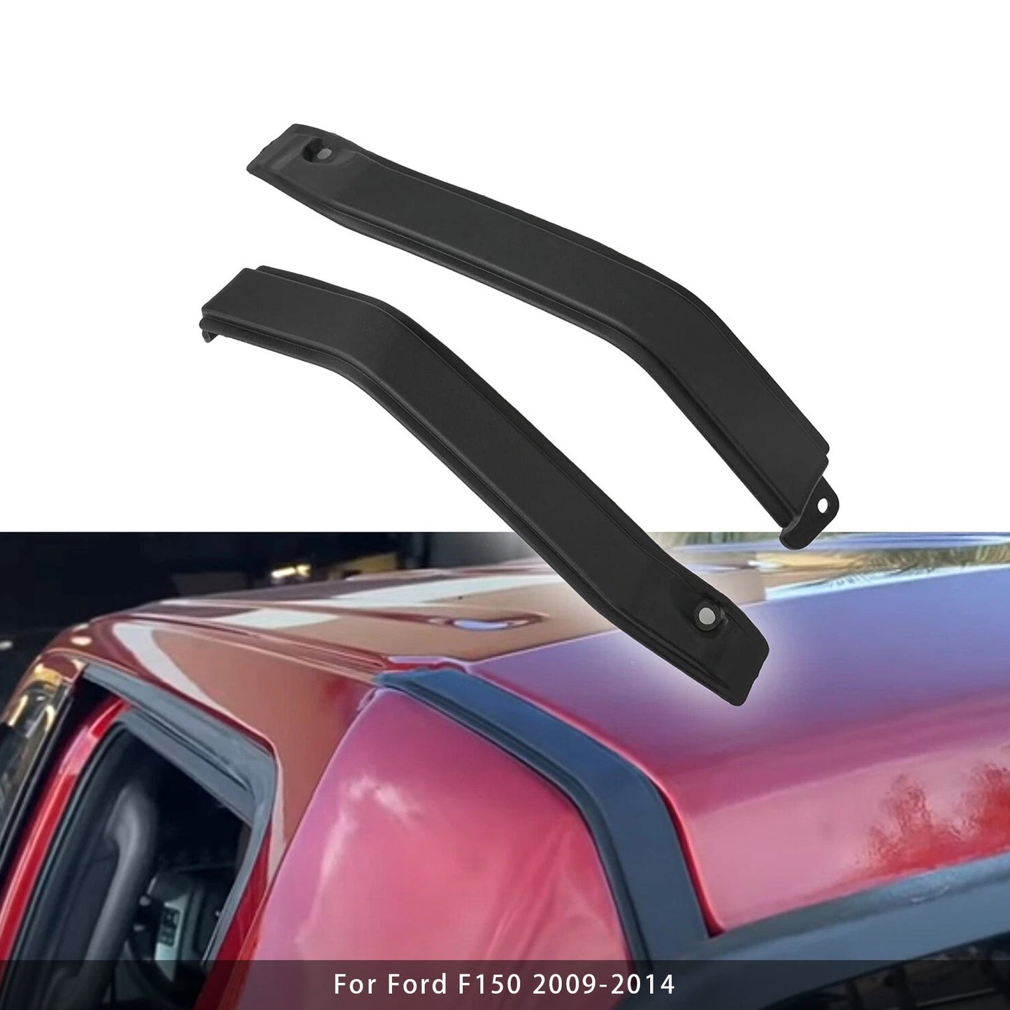 Ford F150 2009-2014 Exterior Cab Corner Roof Moldings RH+LH 9L3Z-1651729-AA
