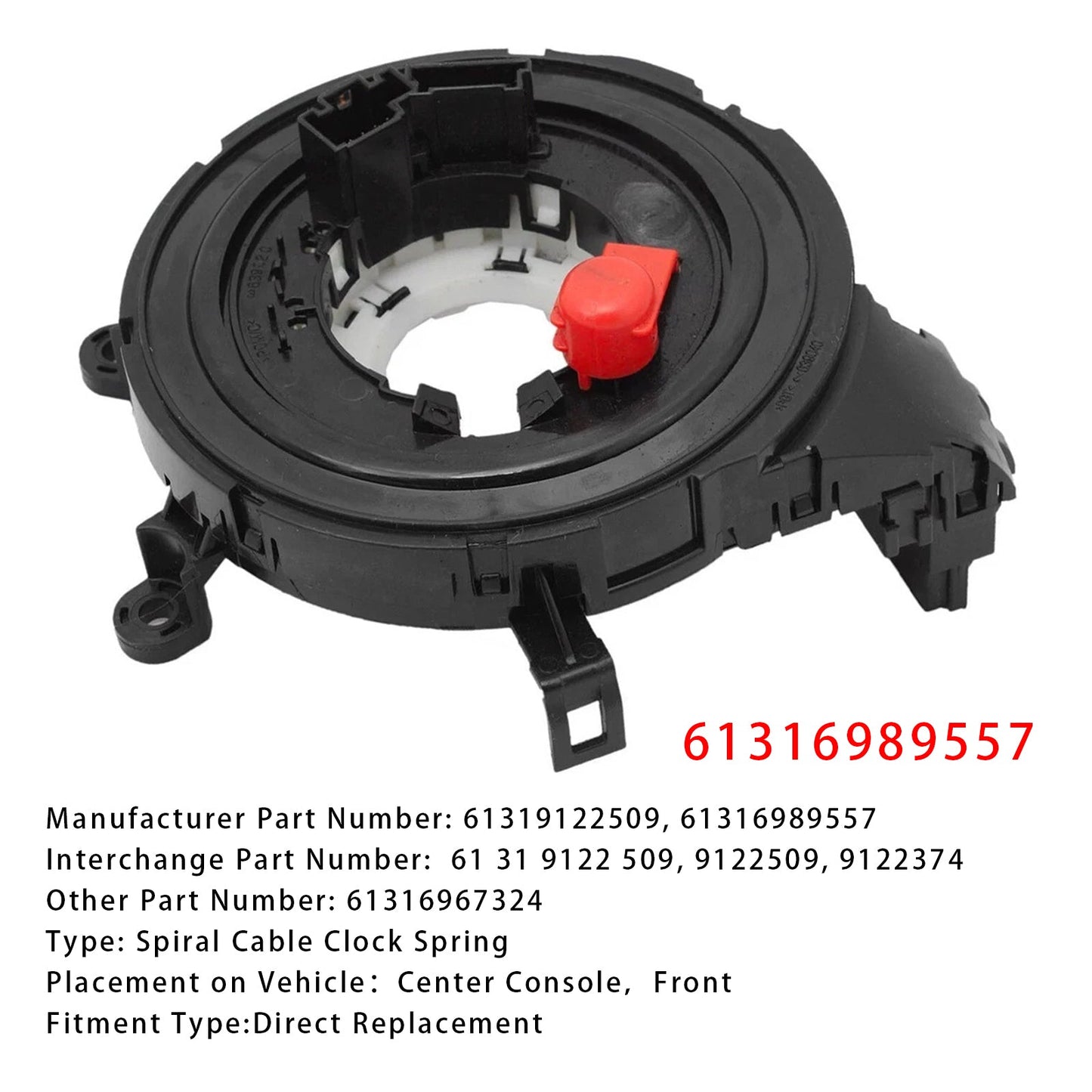 BMW E93 E92 E90 E88 E84 E82 X5 Steering Spiral Cable Clock Spring 61316989557