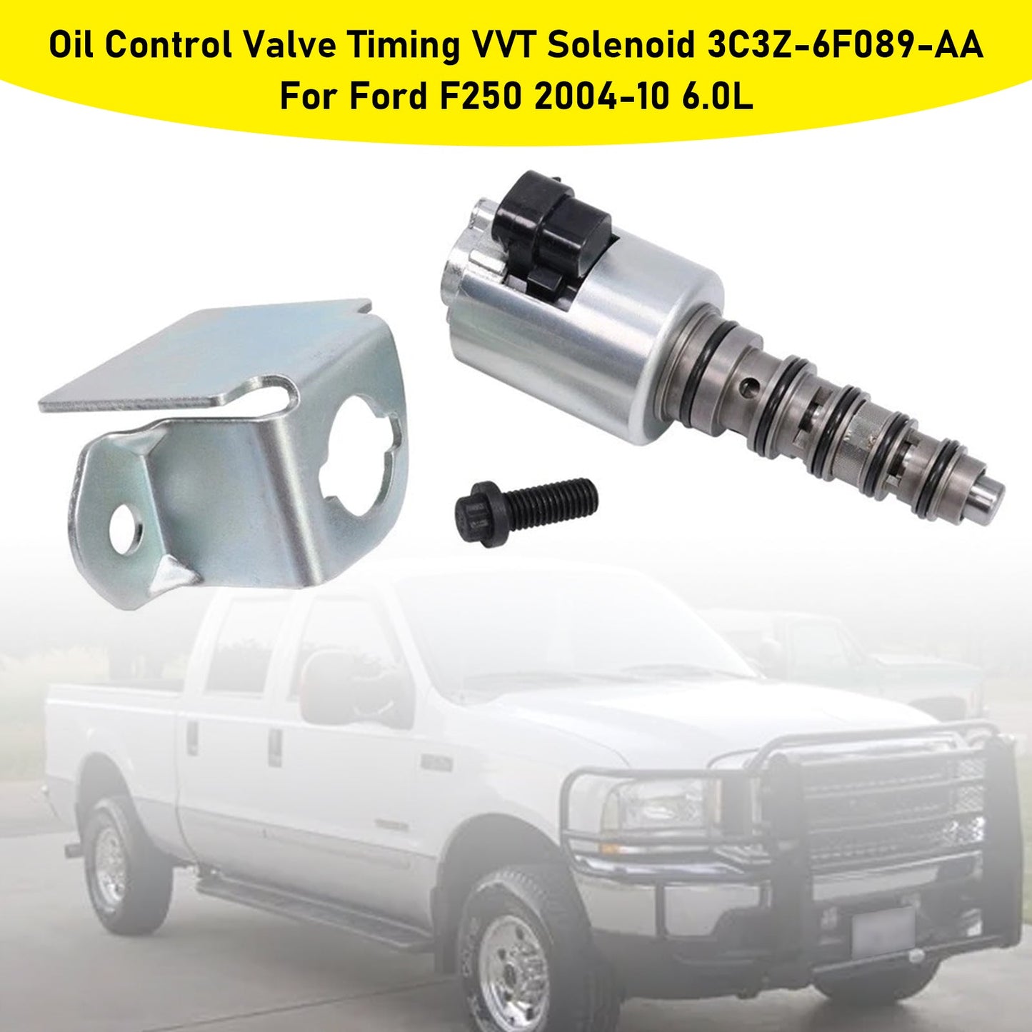 Ford F250 2004-10 6.0L Oil Control Valve Timing VVT Solenoid 3C3Z-6F089-AA