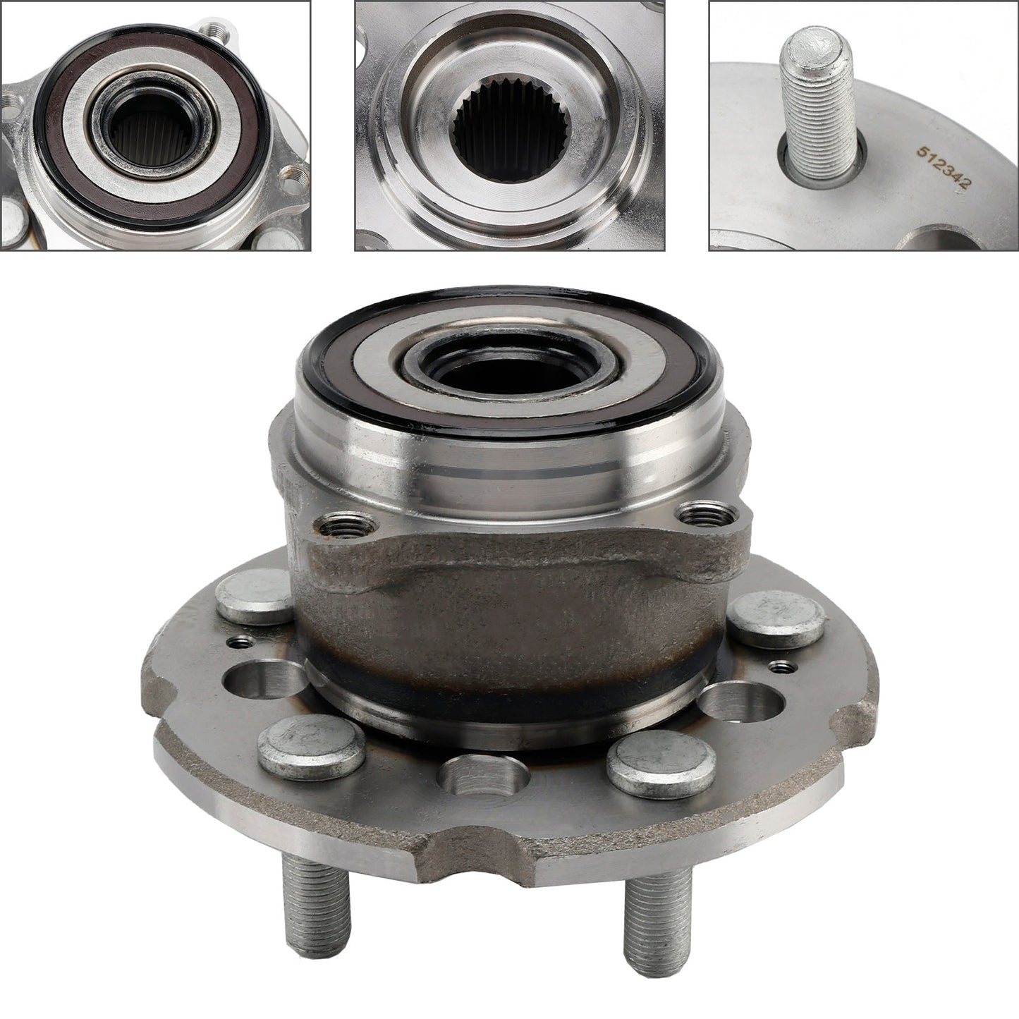Acura MDX ZDX Honda Pilot AWD 2008-2013 Rear Wheel Hub Bearing 512342 H24080BTA