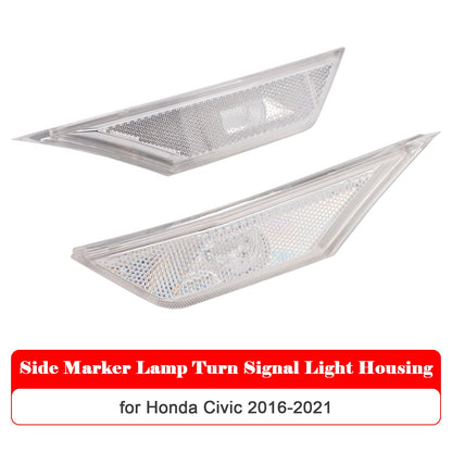 2016-2021 Honda Civic Side Marker Lamp Turn Signal Light Housing for Honda Civic 2016-2021