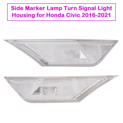 2016-2021 Honda Civic Side Marker Lamp Turn Signal Light Housing for Honda Civic 2016-2021