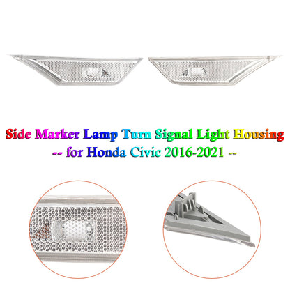 2016-2021 Honda Civic Side Marker Lamp Turn Signal Light Housing for Honda Civic 2016-2021