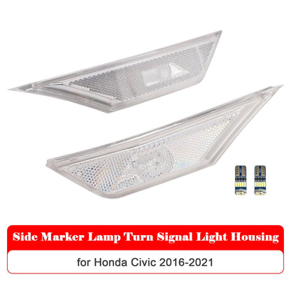 2016-2021 Honda Civic Honda Civic 2016-2021 Side Marker Lamp Turn Signal Light Housing With light bulb