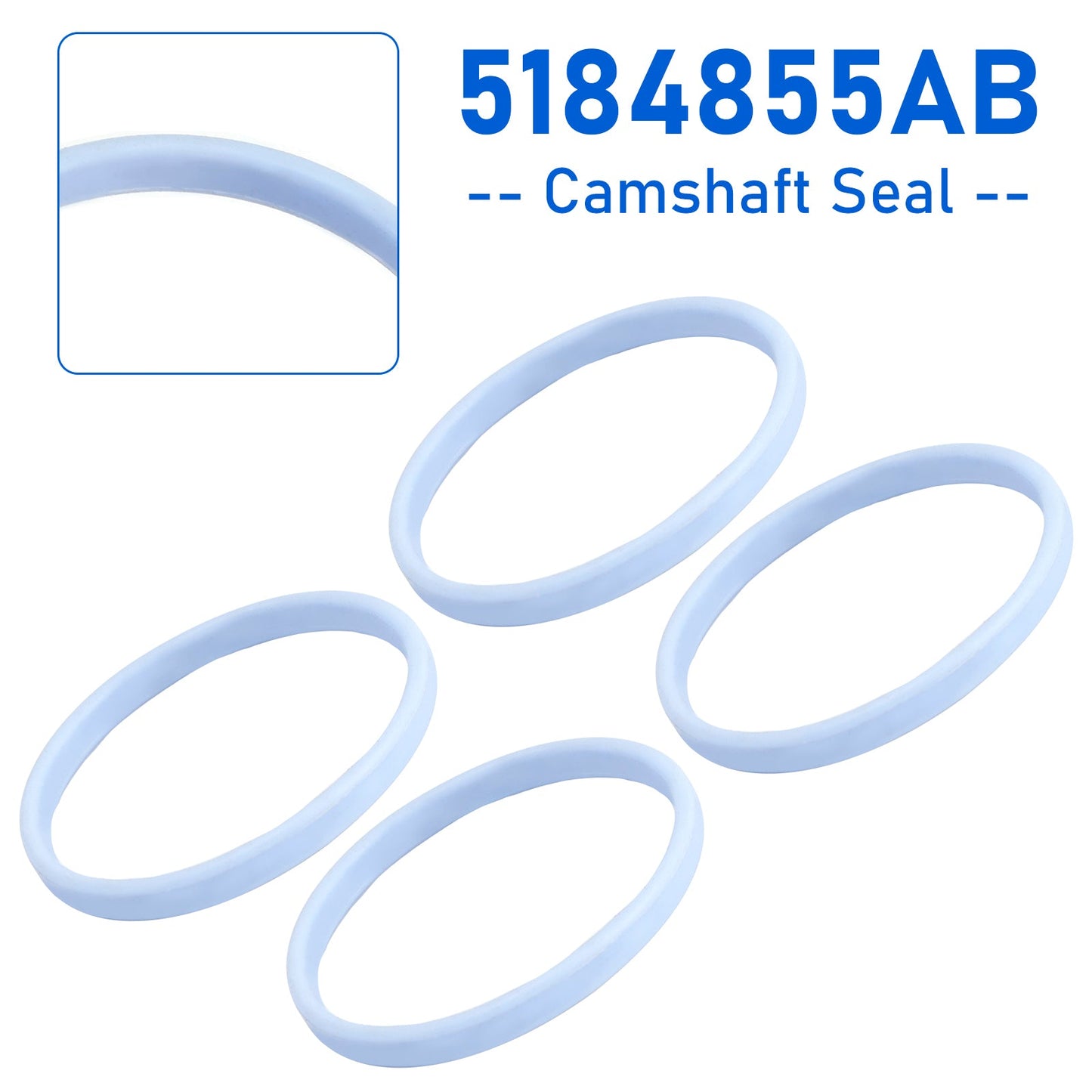 4pc 5184855AB Camshaft Seals Left or Right for Chrysler for Dodge 3.6L