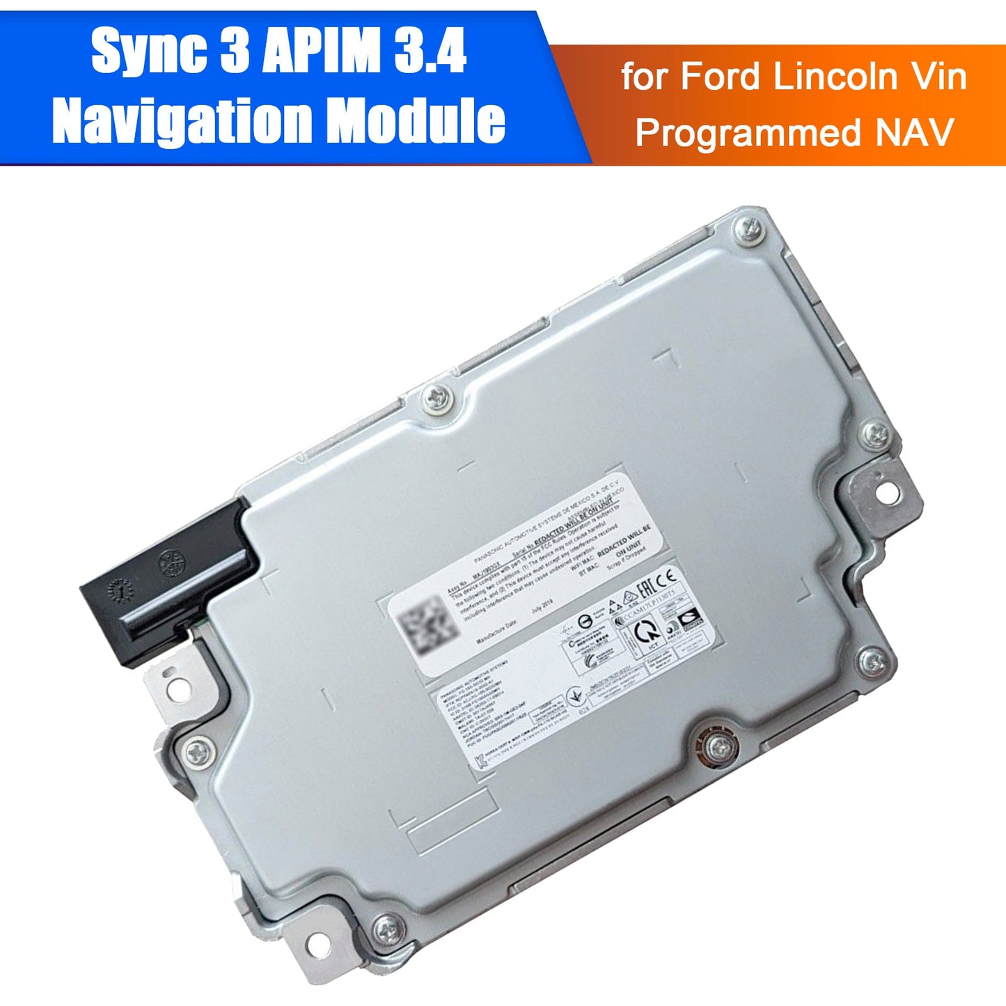 Sync 3 APIM 3.4 Navigation Module for Ford Lincoln Vin Programmed NAV