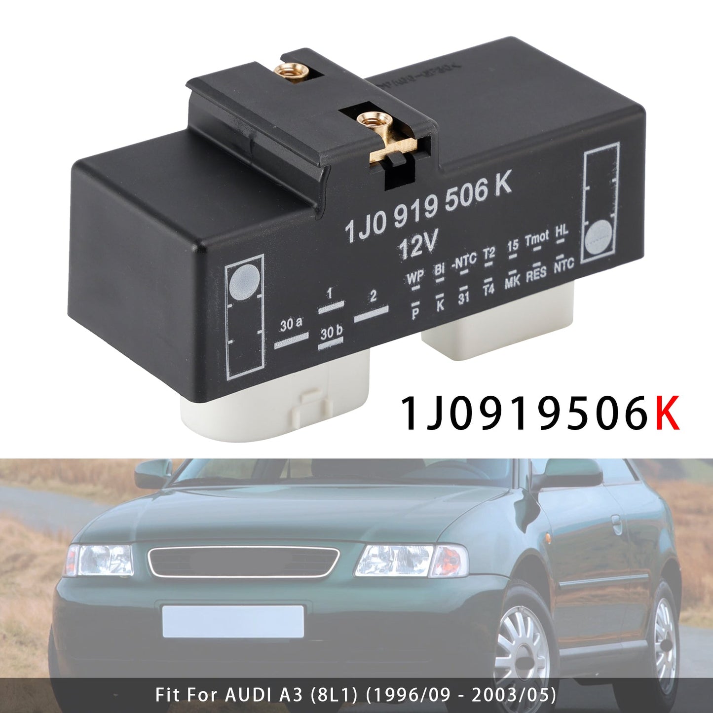 VW Golf IV New Beetle Audi TT A3 Seat 1J0919506K Radiator Fan Control Module