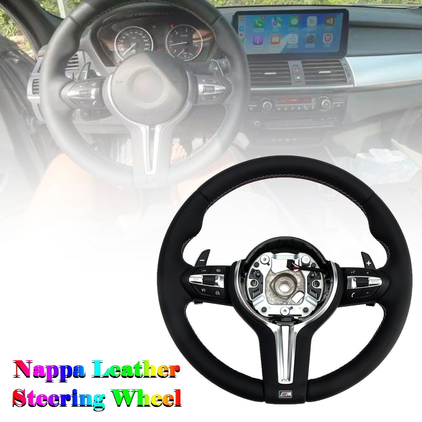 BMW F30 F31 F20 F33 F34 F36 F22 M2 M3 M4 Nappa Leather Steering Wheel