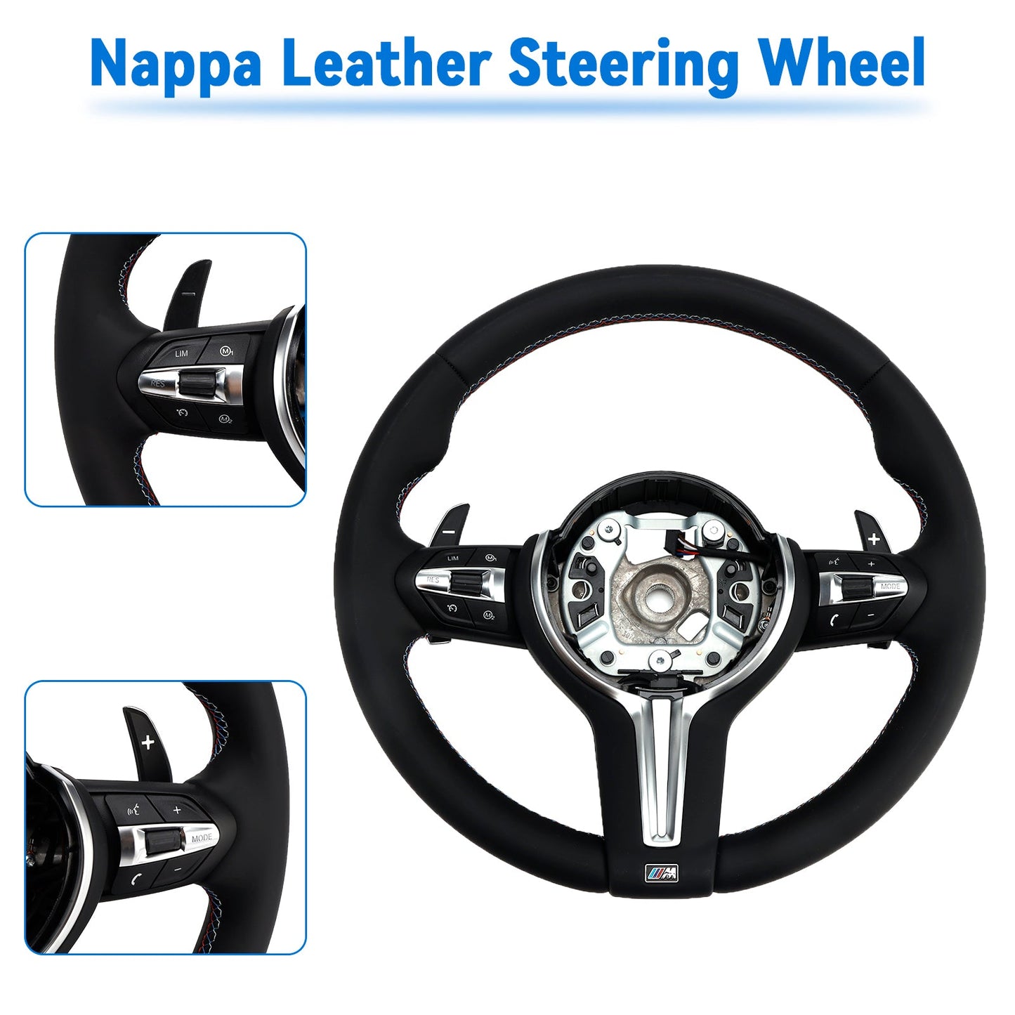 BMW F30 F31 F20 F33 F34 F36 F22 M2 M3 M4 Nappa Leather Steering Wheel