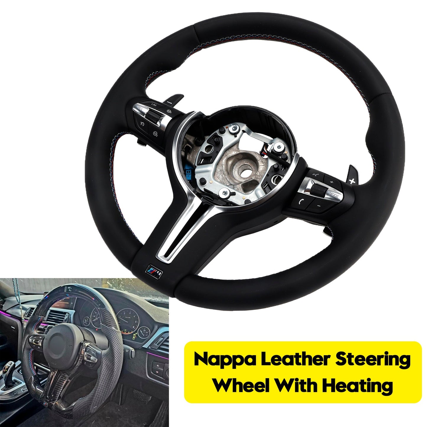 BMW F30 F80 F82 M3 X3 X5 X6 M4 Nappa Leather W/heated Steering Wheel