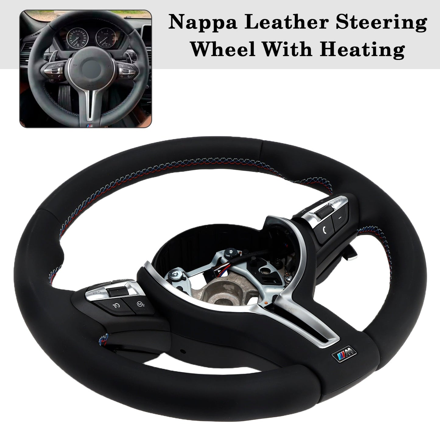 BMW F30 F80 F82 M3 X3 X5 X6 M4 Nappa Leather W/heated Steering Wheel