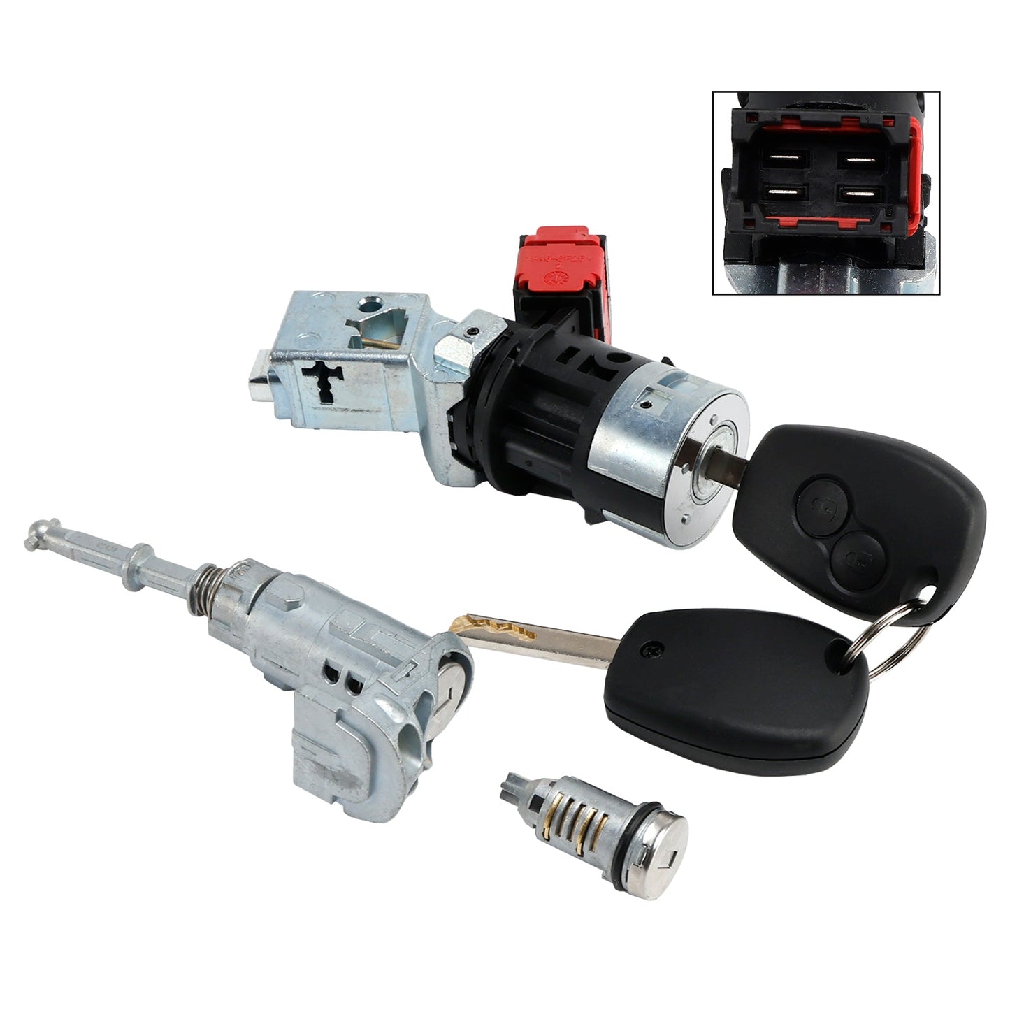 Renault Kangoo II Master III Ignition Lock cylinder W/2 Keys 806012544R