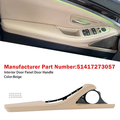 BMW 5 Series F11 F10 F18 2010-2016 Interior Door Panel Door Handle Beige