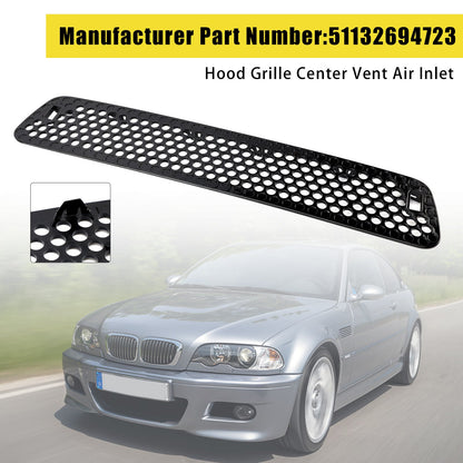 BMW E46 M3 2001-2006 Hood Grille Center Vent Air Inlet 51132694723