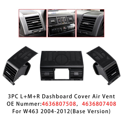 3PCS A/C Air Vent Grille Cover 4636807508 For Benz W463 G500 G55 AMG 2004-2012