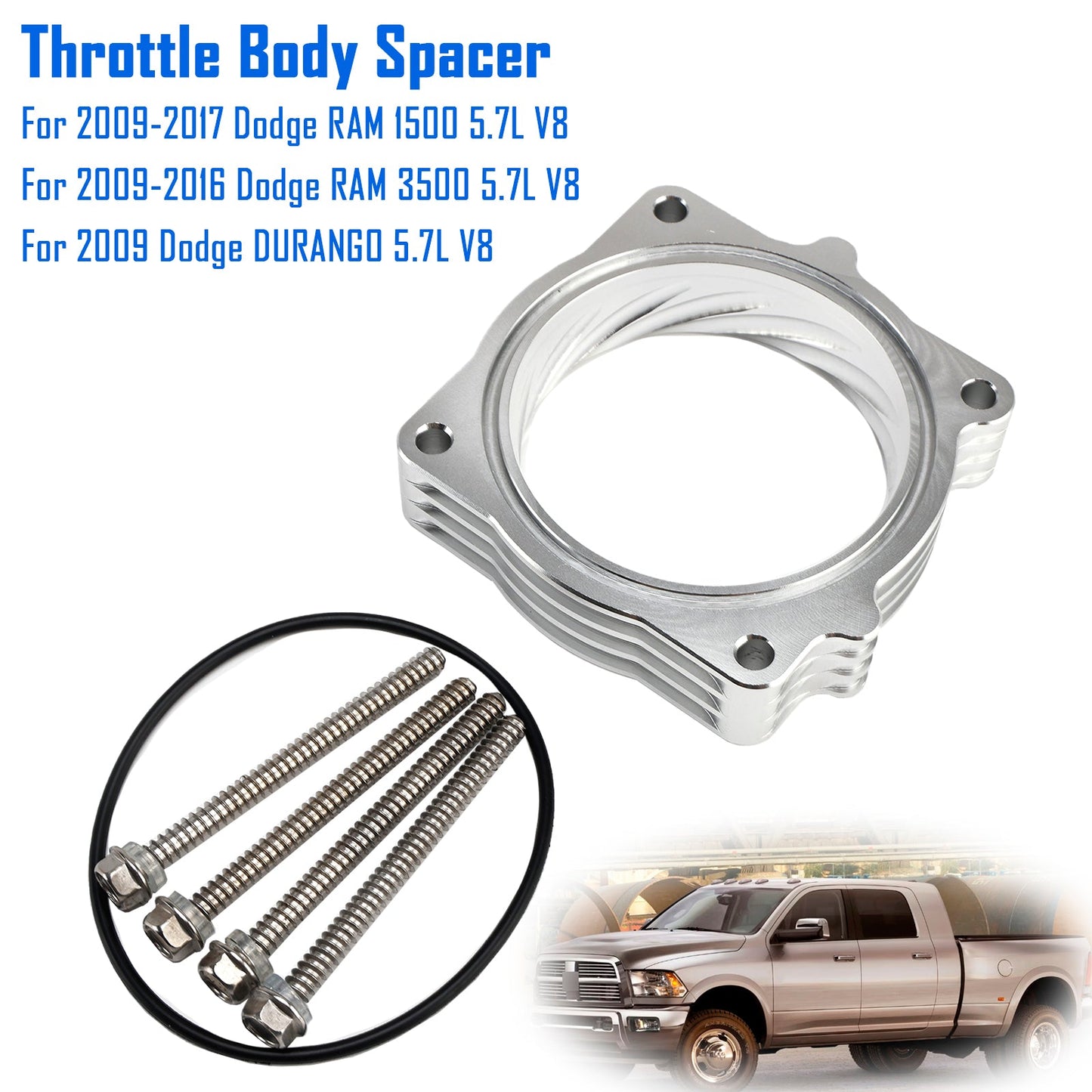 2009-2018 Dodge RAM 1500 2500 3500 5.7l v8 Throttle Body Spacer