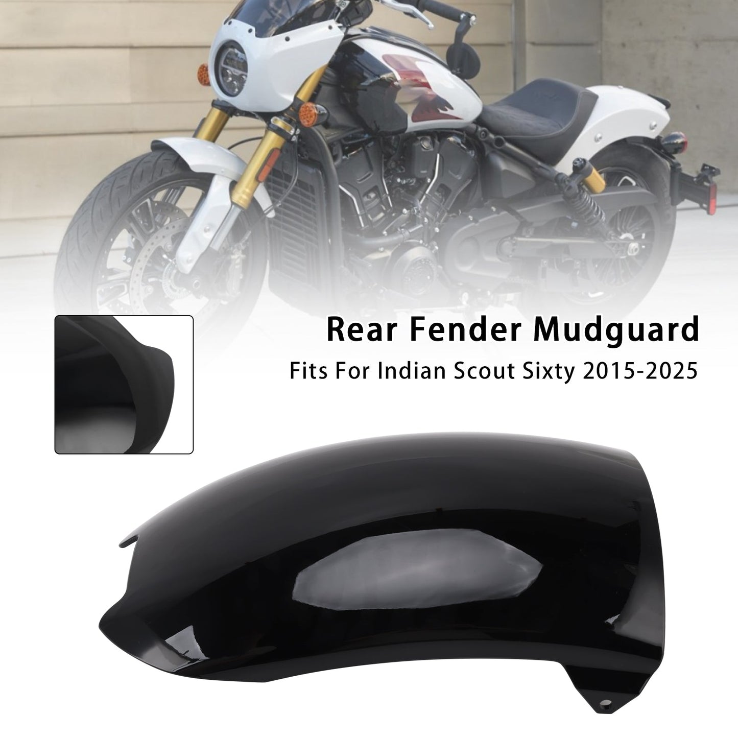 Indian Scout Sixty 2015-2025 Rear Fender Mudguard Fairing