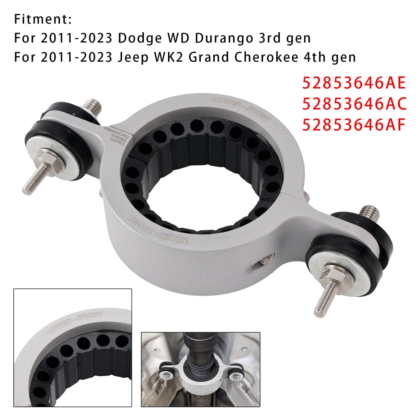 2011-2023 Dodge WD Durango 3rd gen 52853646AE 52853646AC 52853646AF Driveshaft Center Support Carrier Bearing