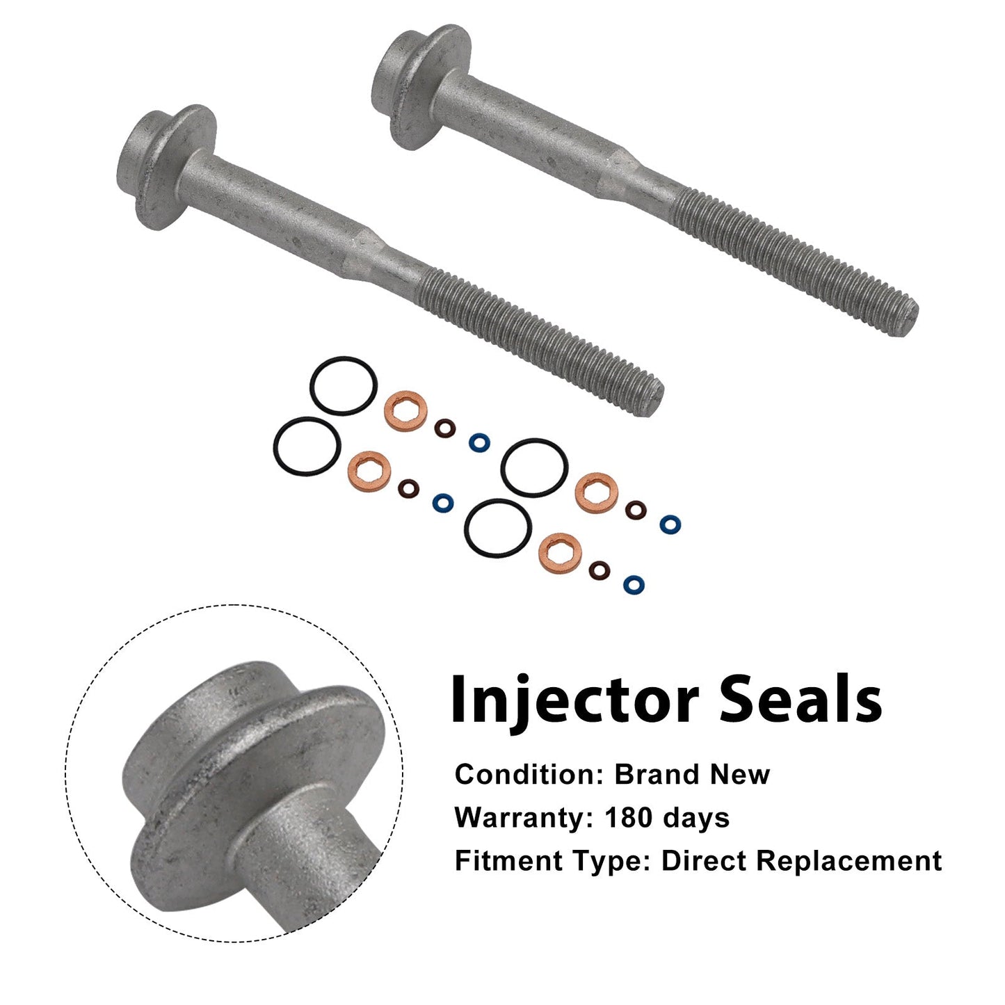 56675020 5WS40539 Fuel Injector Ring Washer Seal Bolt 03L130277B Fit VW Caddy 1.6TDI A2C59513554