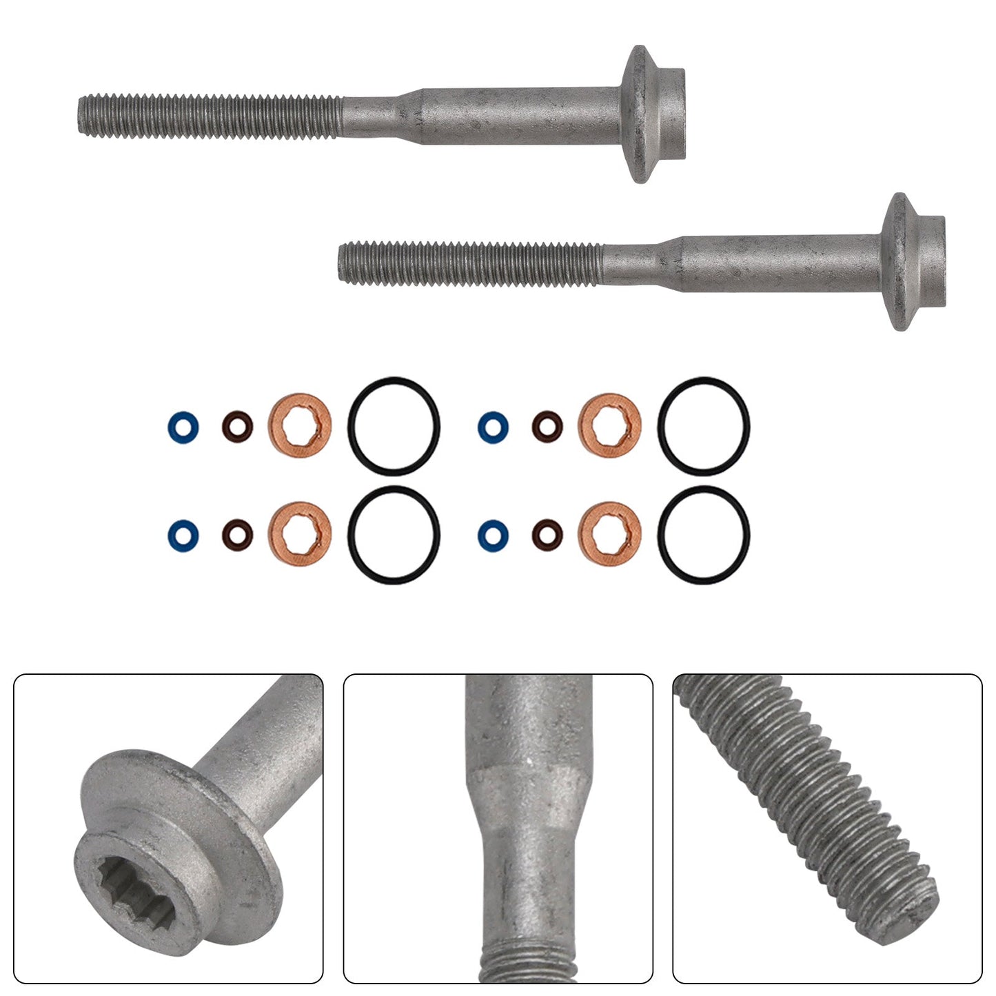 56675020 5WS40539 Fuel Injector Ring Washer Seal Bolt 03L130277B Fit VW Caddy 1.6TDI A2C59513554