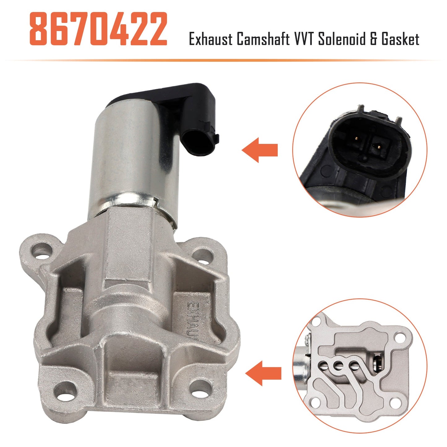 2003-2005 Volvo C70 8670422 Exhaust Camshaft VVT Solenoid & Gasket