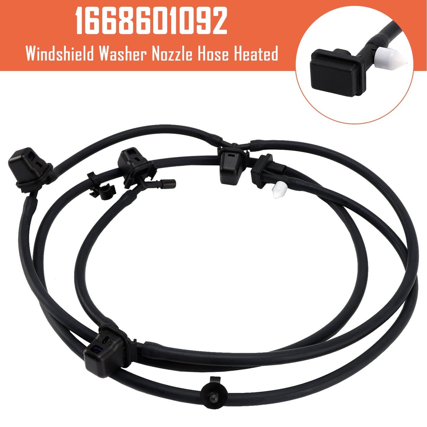 Mercedes-Benz GLE GLS C292 M-Class W166 X166 1668601092 Windshield Washer Nozzle Hose Heated (Copy)