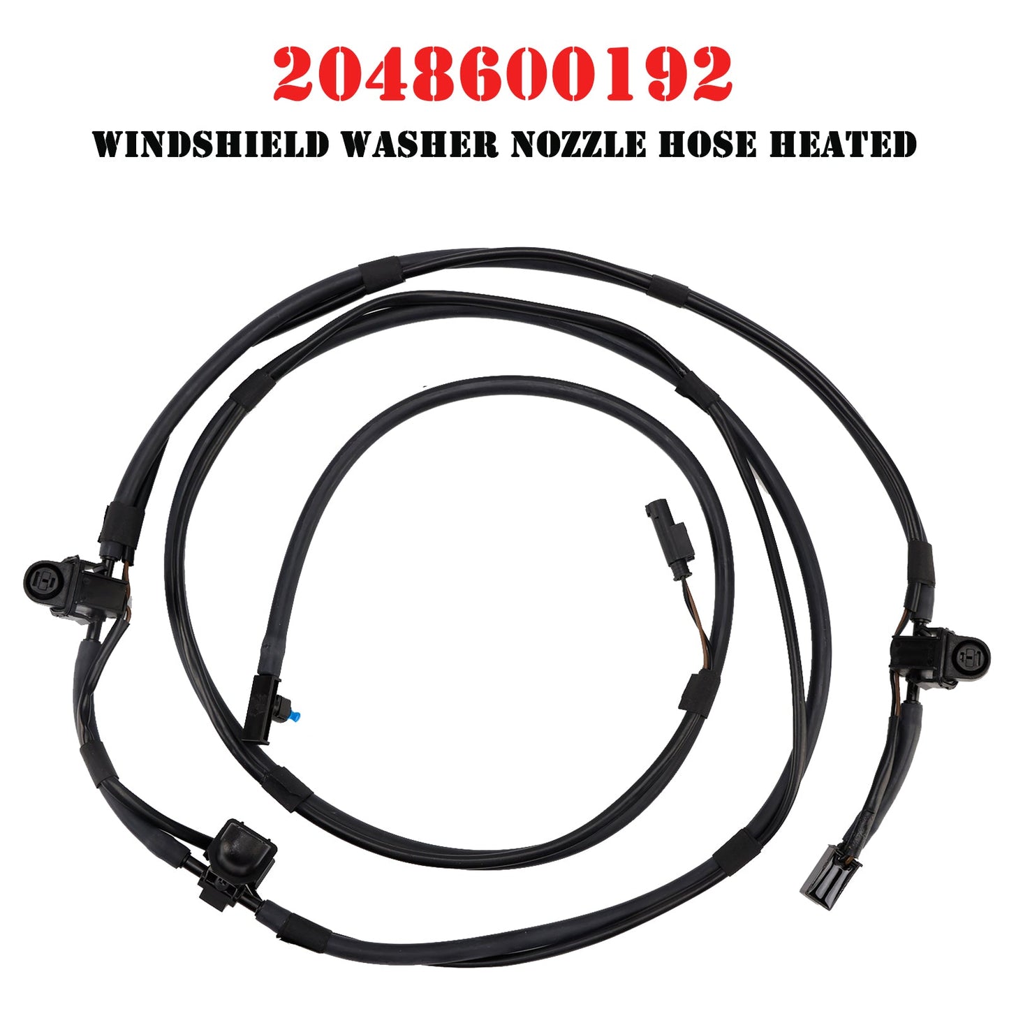 2008- Mercedes-Benz C-Class W204 2048600192 Windshield Washer Nozzle Hose Heated