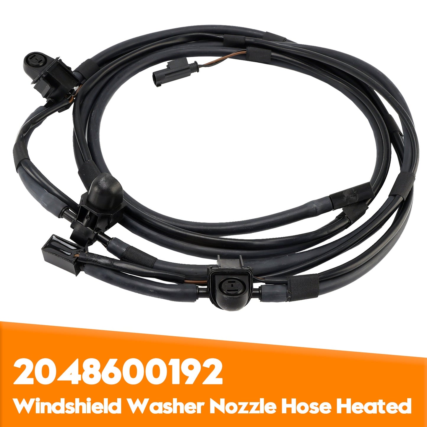 2008- Mercedes-Benz C-Class W204 2048600192 Windshield Washer Nozzle Hose Heated