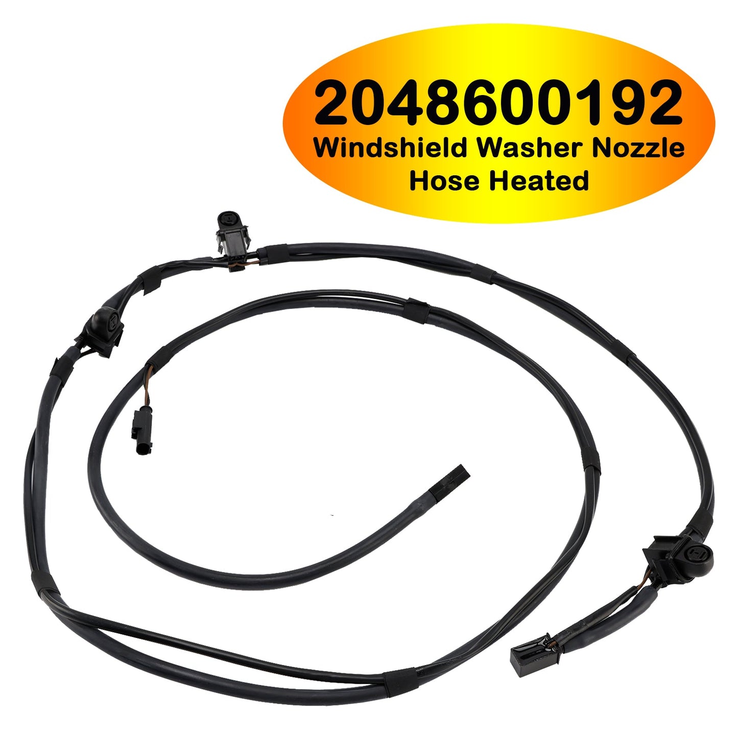 2008- Mercedes-Benz C-Class W204 2048600192 Windshield Washer Nozzle Hose Heated