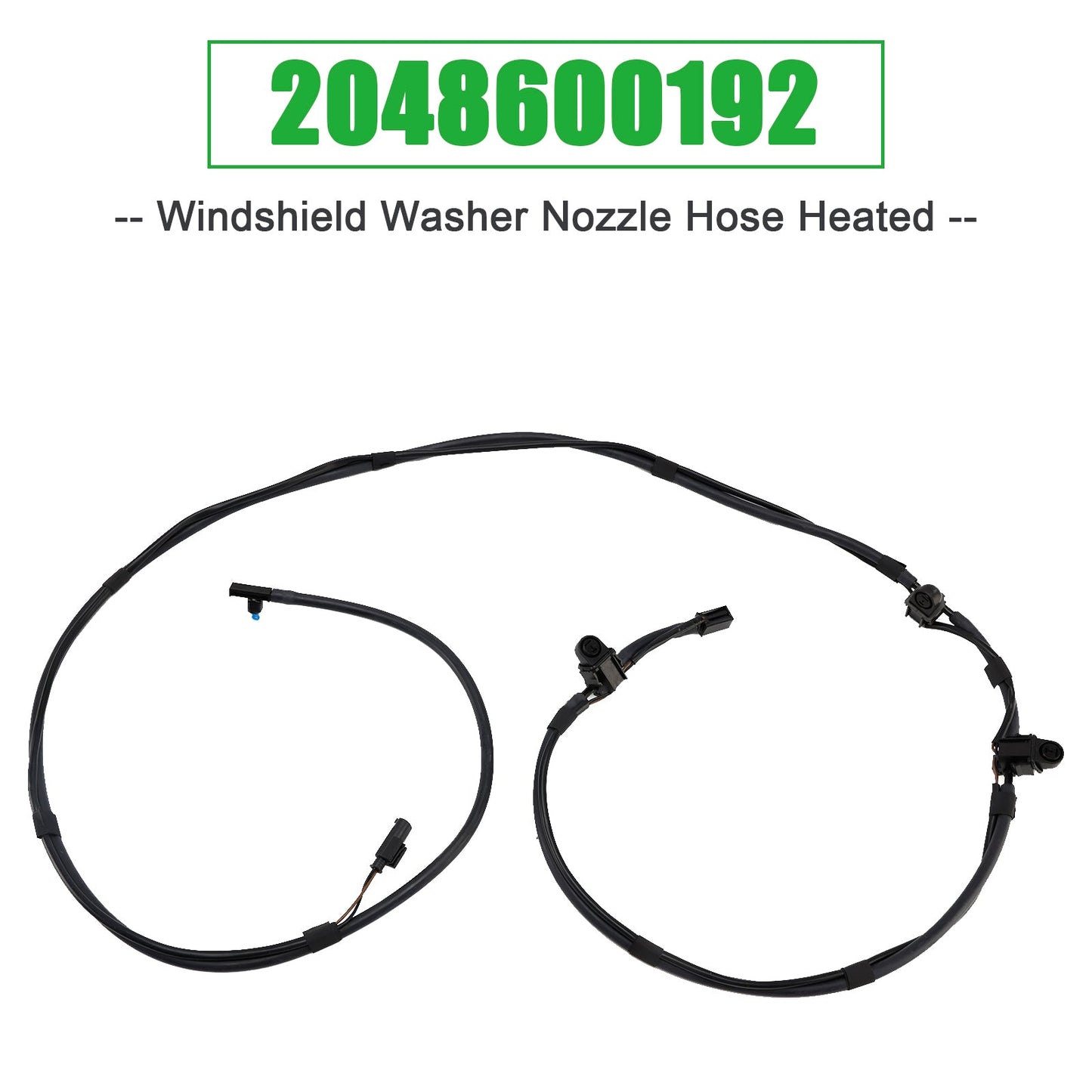 2008- Mercedes-Benz C-Class W204 2048600192 Windshield Washer Nozzle Hose Heated