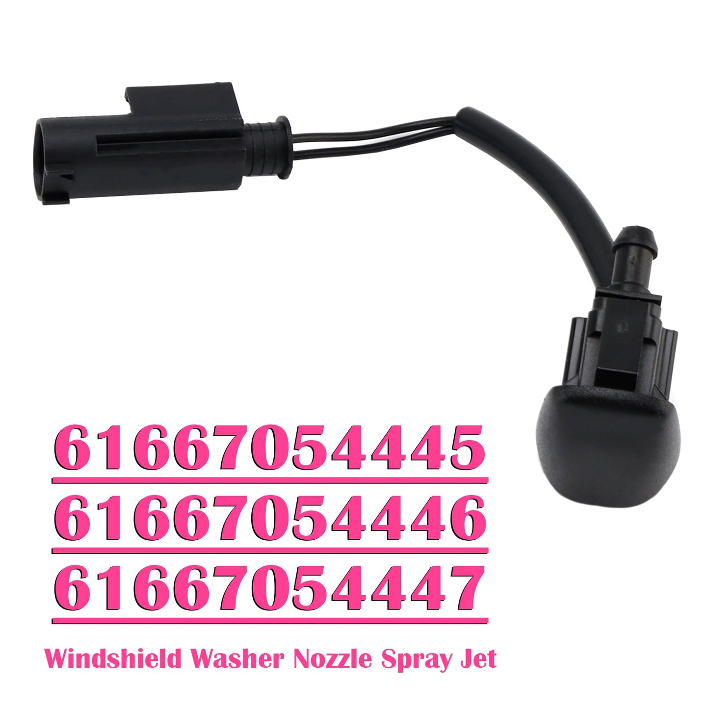 BMW E63 E64 645Ci 650i 61667054445 Windshield Washer Nozzle Spray Jet
