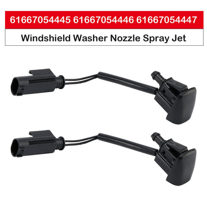 BMW E63 E64 645Ci 650i 61667054445 2pcs Windshield Washer Nozzles Spray Jet