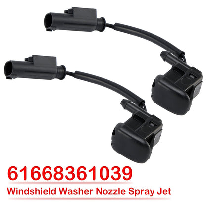 1996-2003 BMW 5 E39 525i 528i 530i 540i M5 61668361039 2pcs Windshield Washer Nozzles Spray Jet