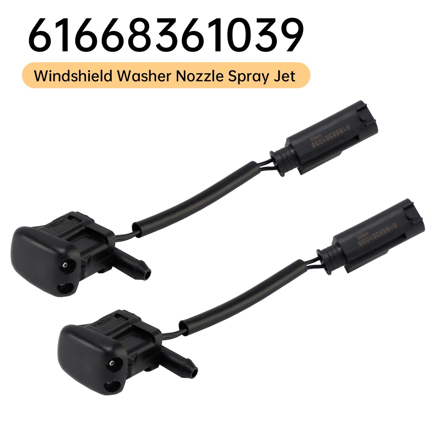 1996-2003 BMW 5 E39 525i 528i 530i 540i M5 61668361039 2pcs Windshield Washer Nozzles Spray Jet