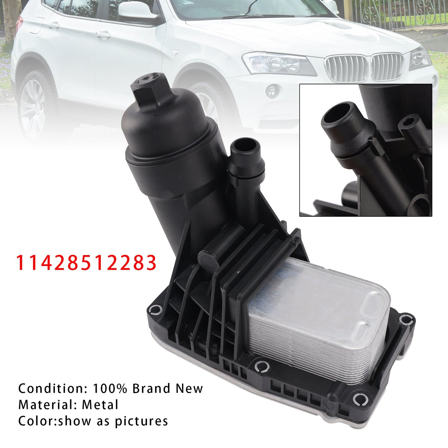 2011-2015 BMW X1 E84 11428512283 Oil Cooler Oil Filter Housing& Gaskets