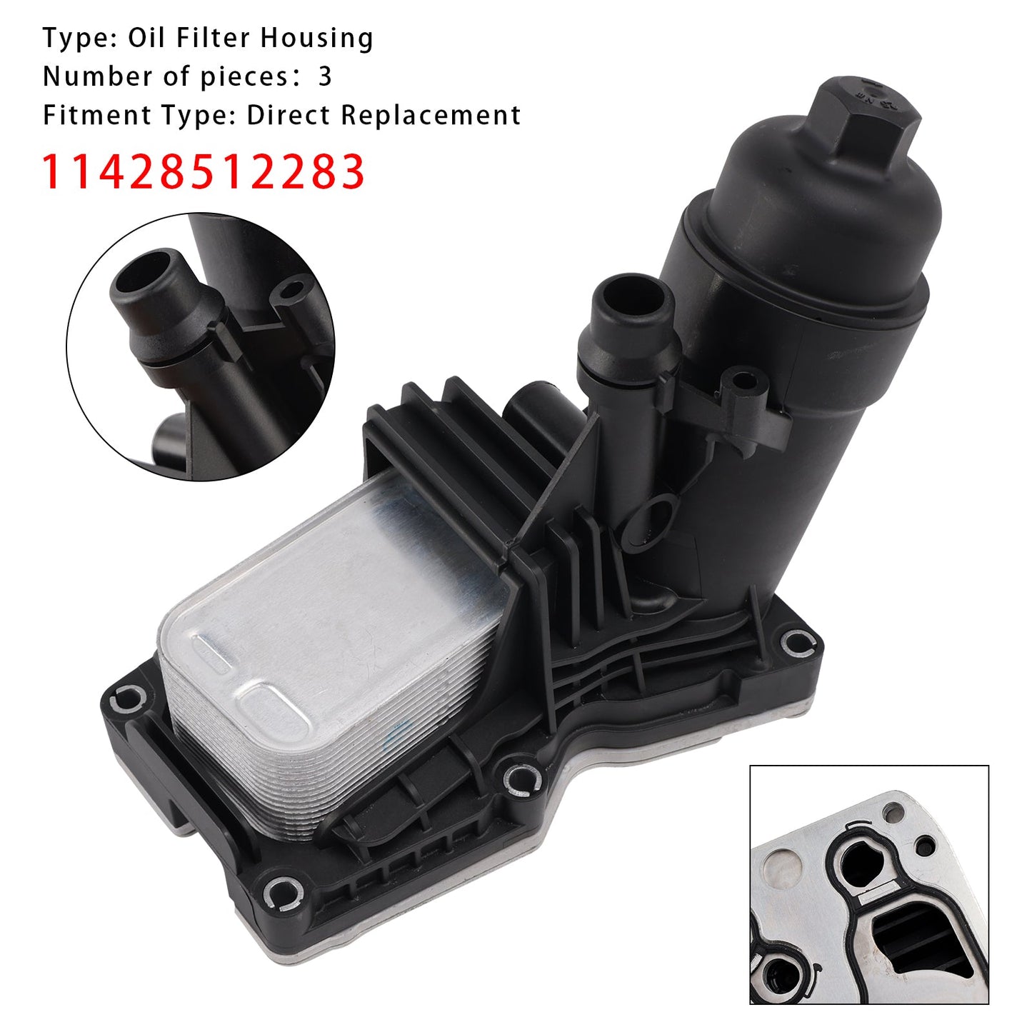 2011-2015 BMW X1 E84 11428512283 Oil Cooler Oil Filter Housing& Gaskets