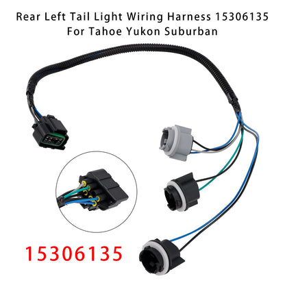 Tahoe Yukon Suburban 15306135 Rear Left Tail Light Wiring Harness