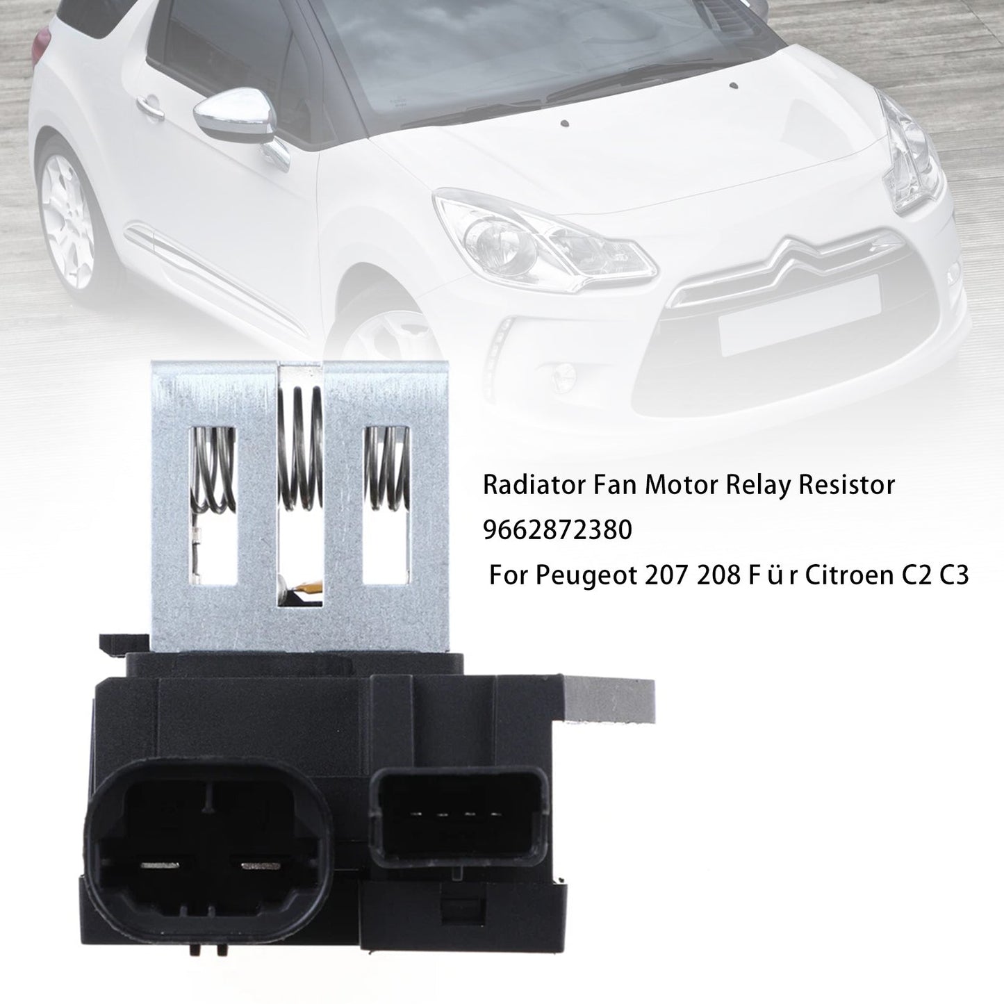 Citroen DS3 9662872380 Radiator Fan Motor Relay Resistor