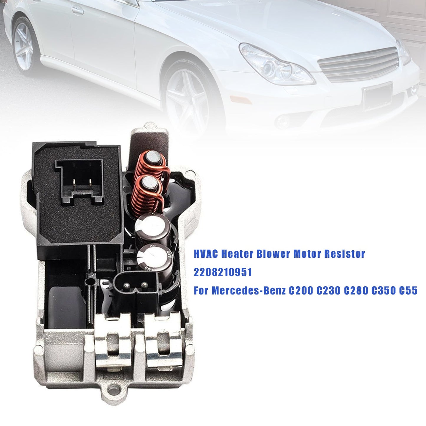 2005-2006 MERCEDES-BENZ CL65 AMG 2208210951 HVAC Heater Blower Motor Resistor