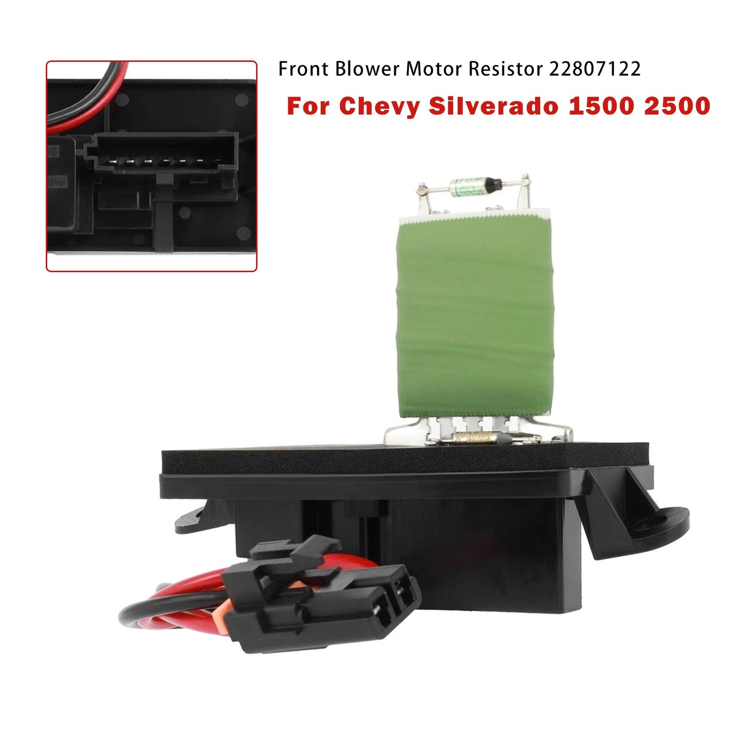 2007 CHEVROLET SILVERADO 3500 CLASSIC 22807122 Front Blower Motor Resistor