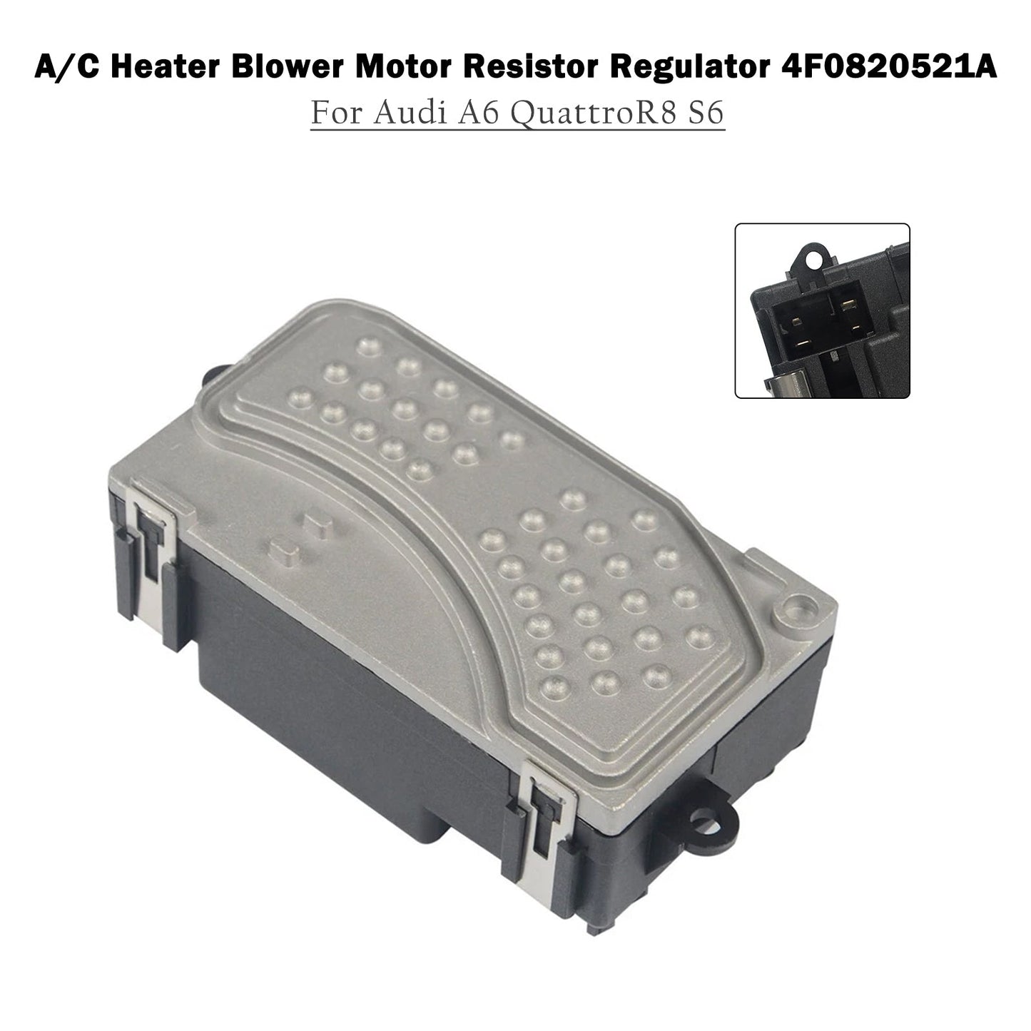 2004-2011 Audi A6 C6 S6 4F0820521A A/C Heater Blower Motor Resistor Regulator