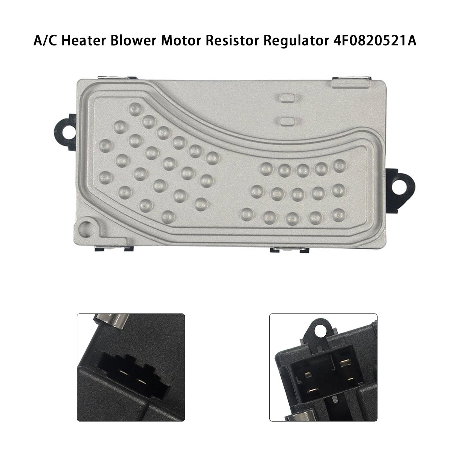 Audi A6 QuattroR8 S6 4F0820521A A/C Heater Blower Motor Resistor Regulator