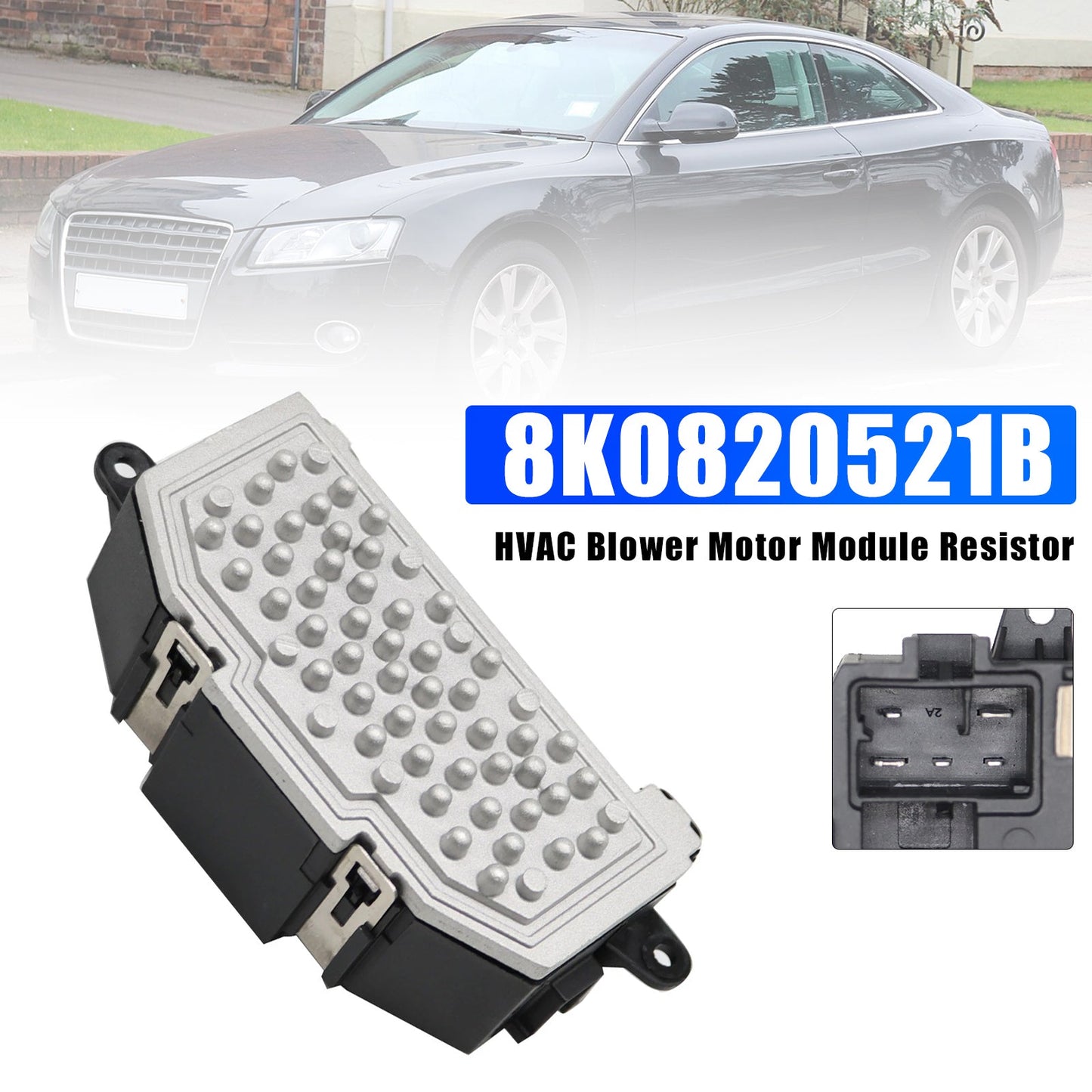 2013-2017 Audi S8 8K0820521B HVAC Blower Motor Module Resistor