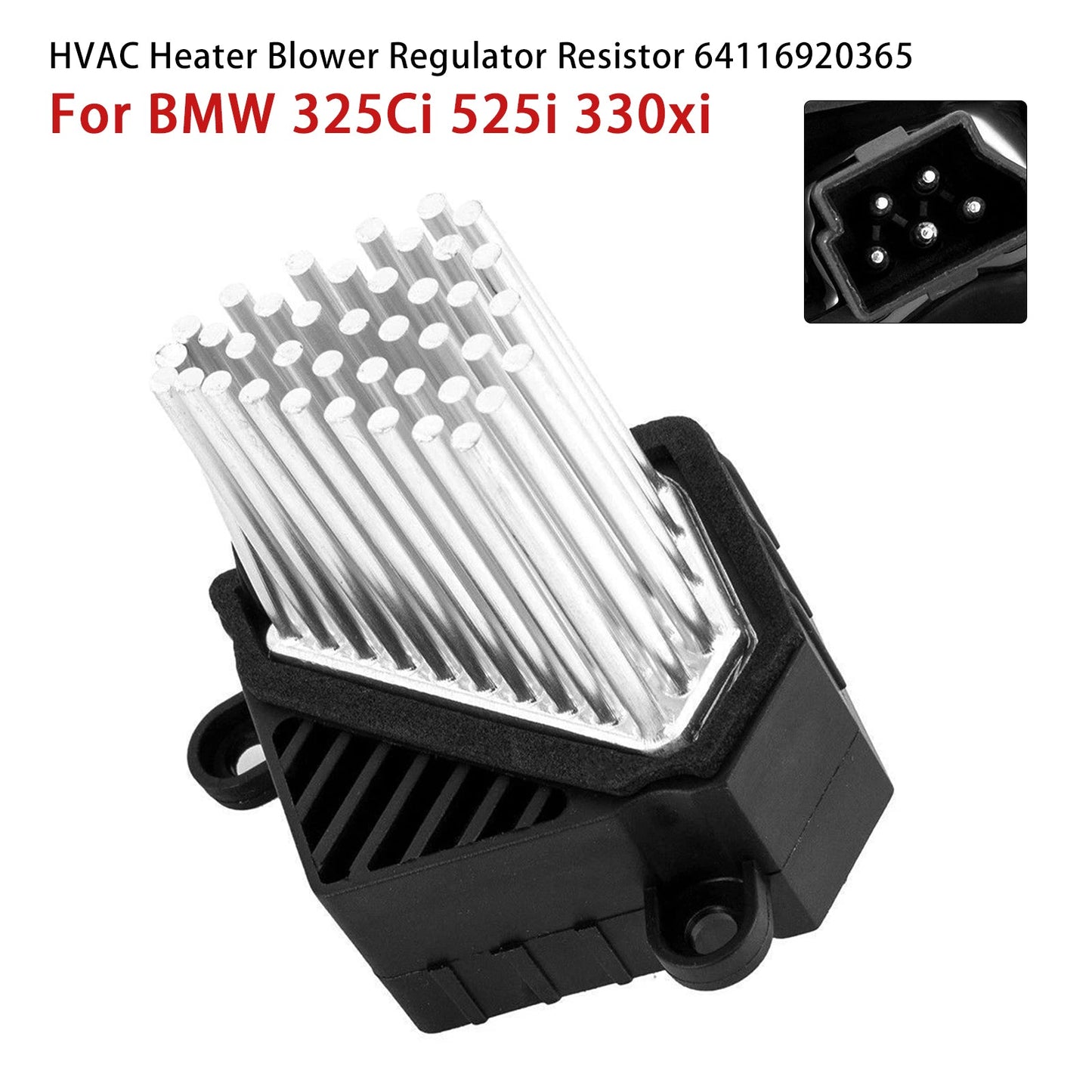 1999-2000 BMW 323TI 64116920365 HVAC Heater Blower Regulator Resistor