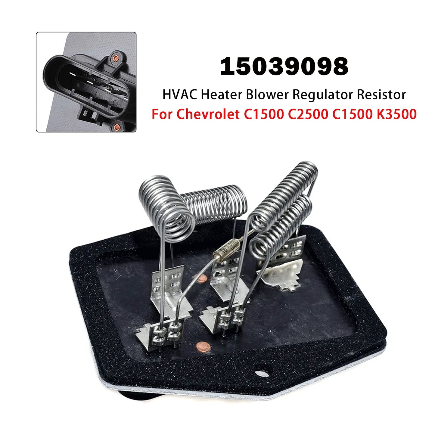 1995-1999 Chevrolet C2500 Suburban 15039098 HVAC Heater Blower Regulator Resistor